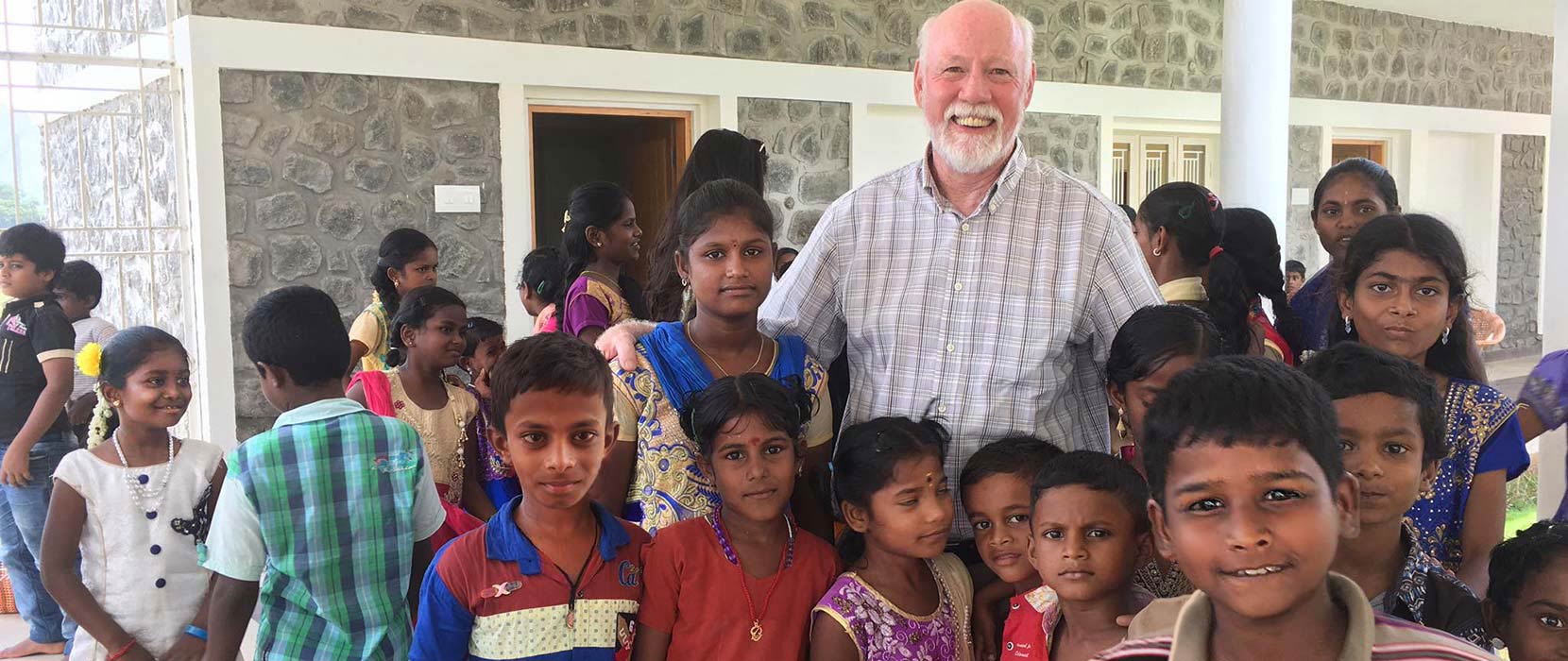 With children during summer camp