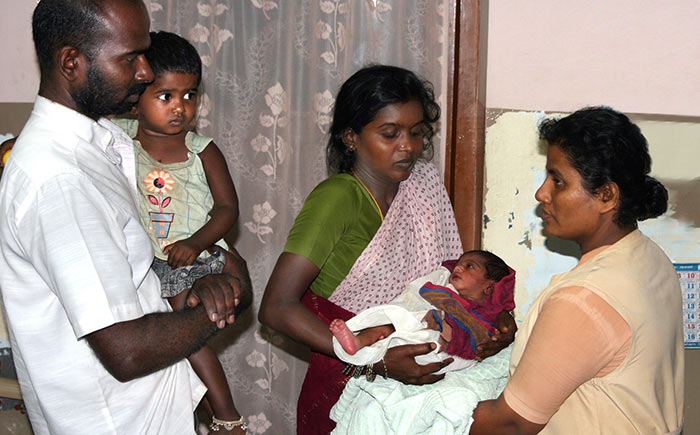 unwanted baby girl being handed over to an orphanage